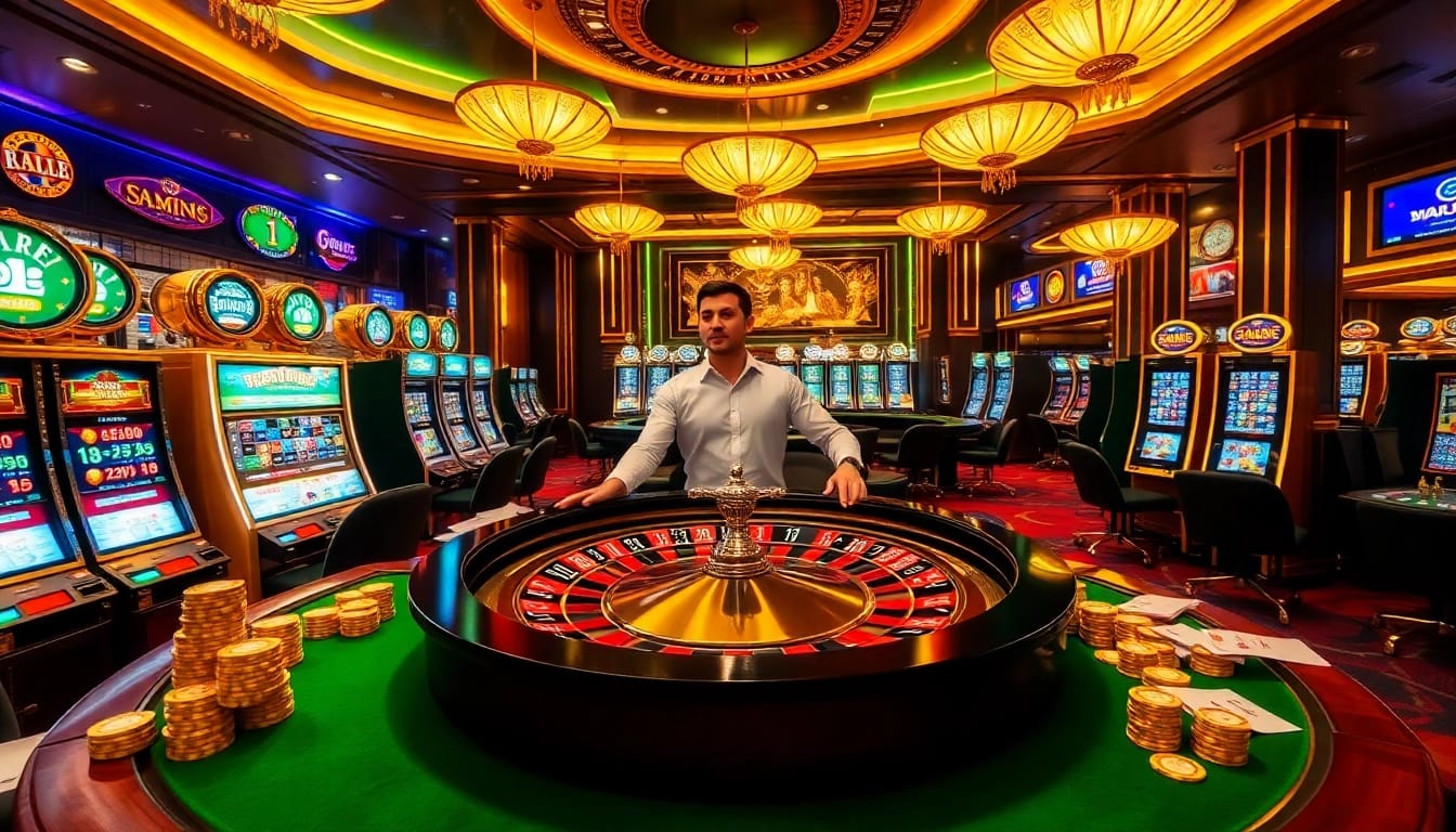 Experience the thrill of dom88.us.com with vibrant casino visuals and a professional gaming atmosphere.