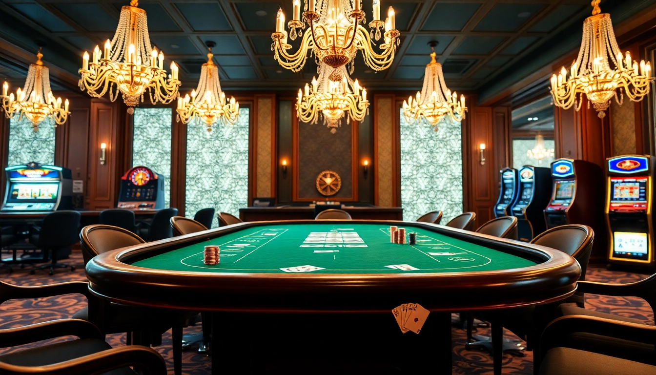 EE88's stunning poker table with luxurious decor and exciting gambling elements