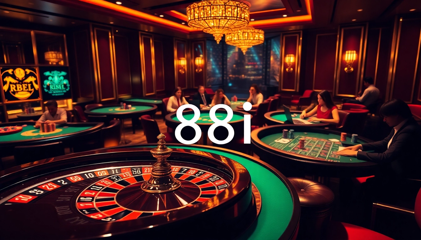 Experience the excitement of casino gaming at 88i with vibrant tables and winning moments.