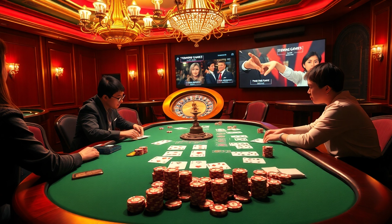 Engage in thrilling poker gameplay while discussing strategies akin to hentai chat at a bustling casino.