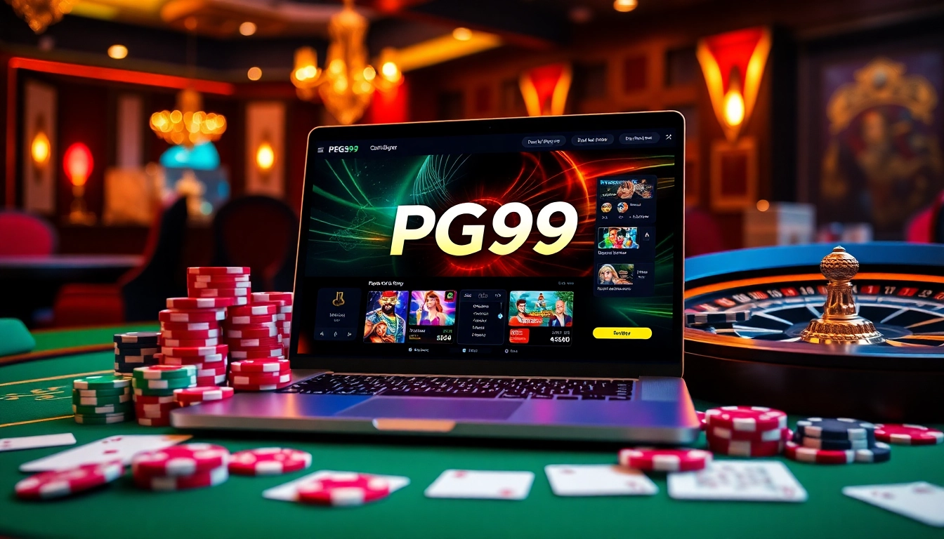 Experience thrilling gameplay on PG99 with vibrant casino visuals and exciting interaction elements.