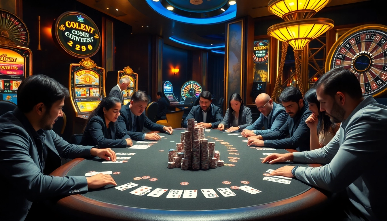 Engage with high-stakes poker and luxury at XX88 casino, featuring vibrant slot machines and roulette.