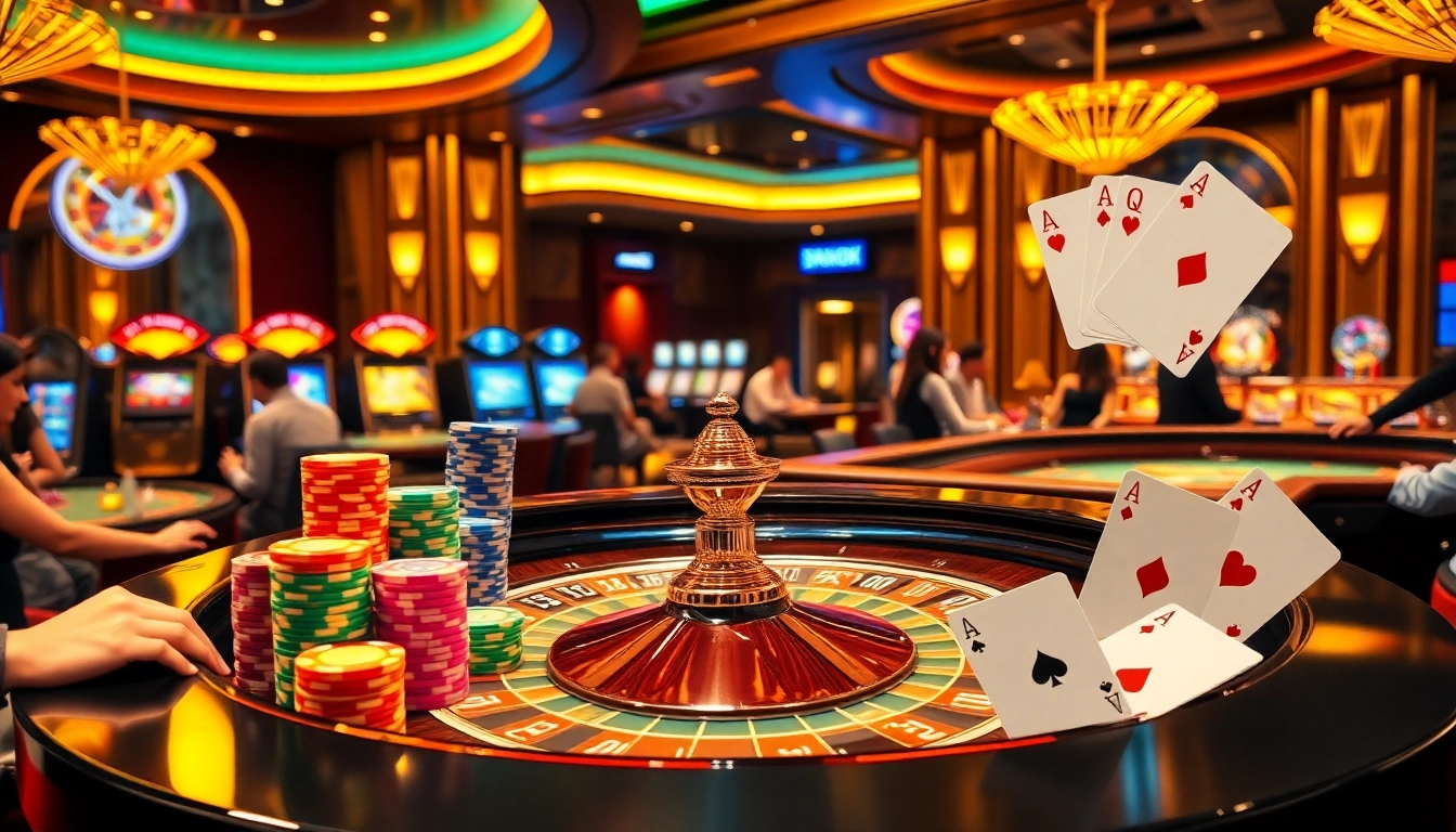 Experience thrilling gameplay at JOGOLUCK with vibrant casino tables and dynamic gambling action.