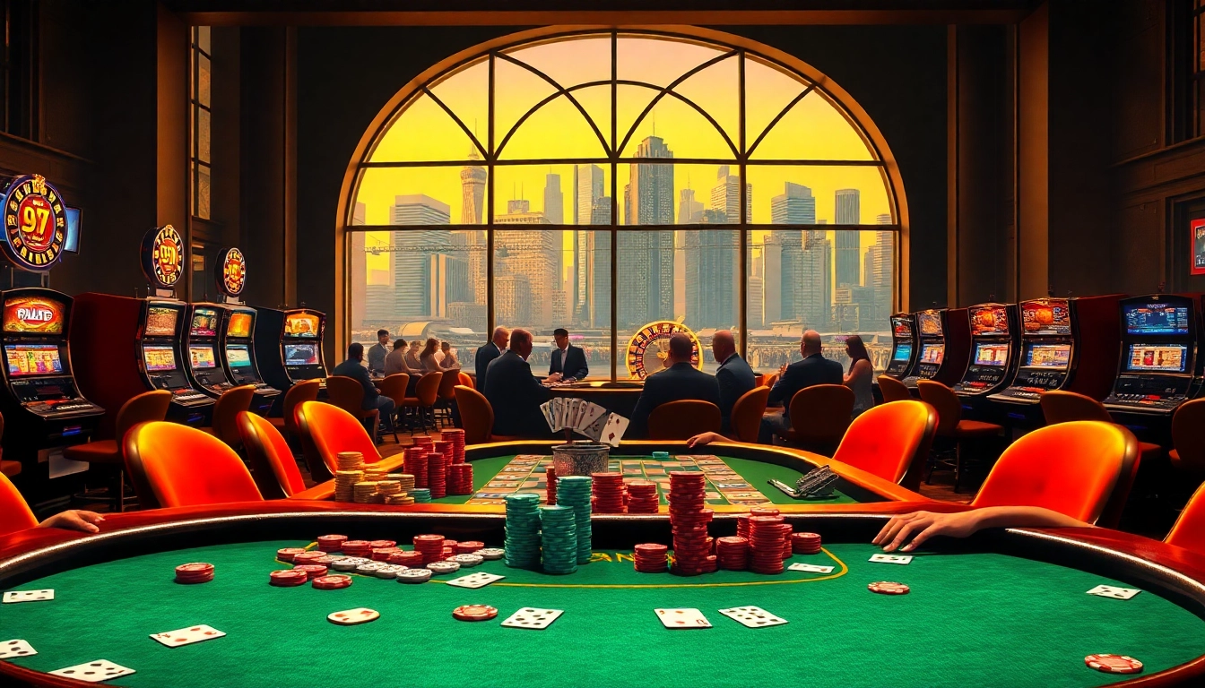 Engage in thrilling casino action featuring GTA SAN-themed poker tables and vibrant gameplay.