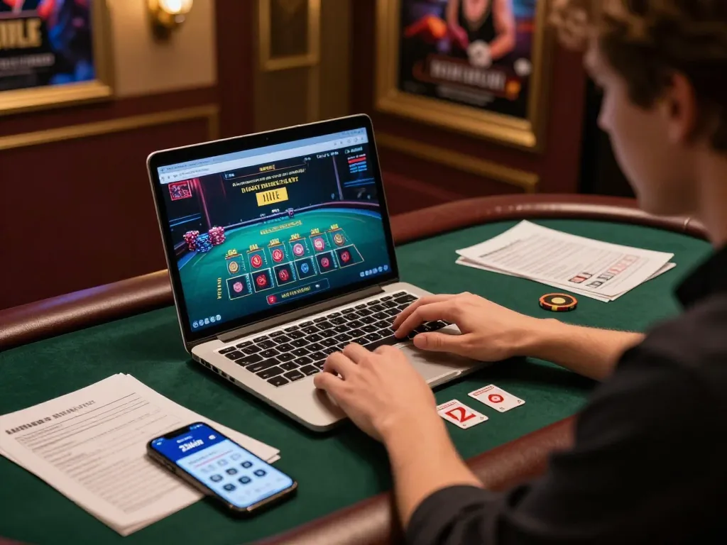 Playing live dealer blackjack on 23win app during a cozy home gaming session.