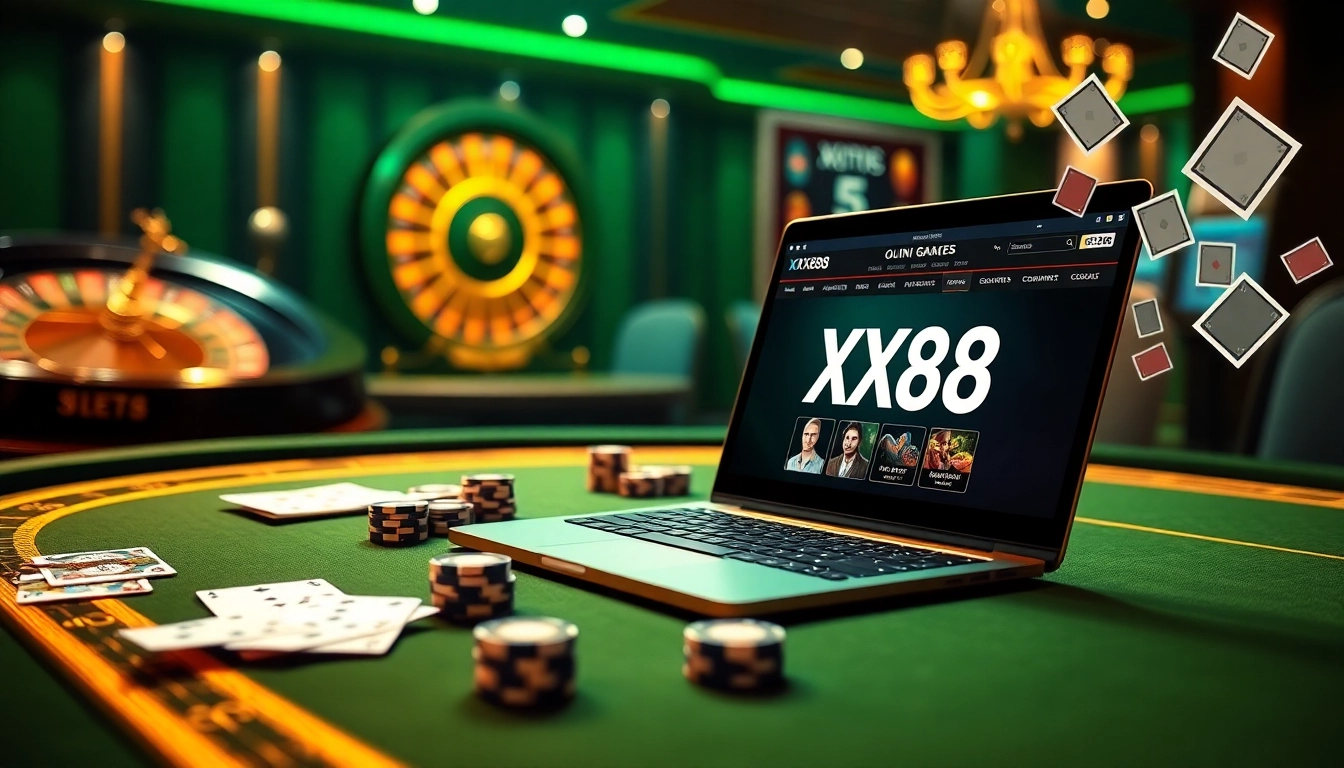 Gambling enthusiasts playing at a luxurious table showcasing the XX88 gaming interface.