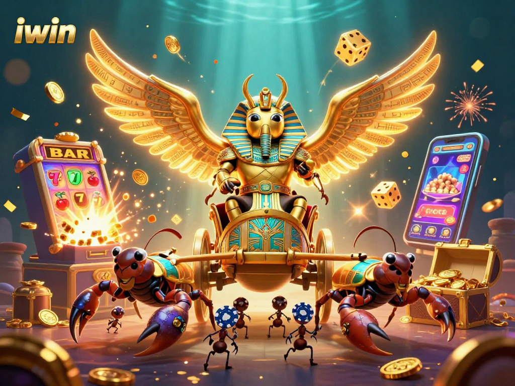 Experience exciting gaming with iwin's ultra-detailed casino scene featuring vibrant characters and jackpots.
