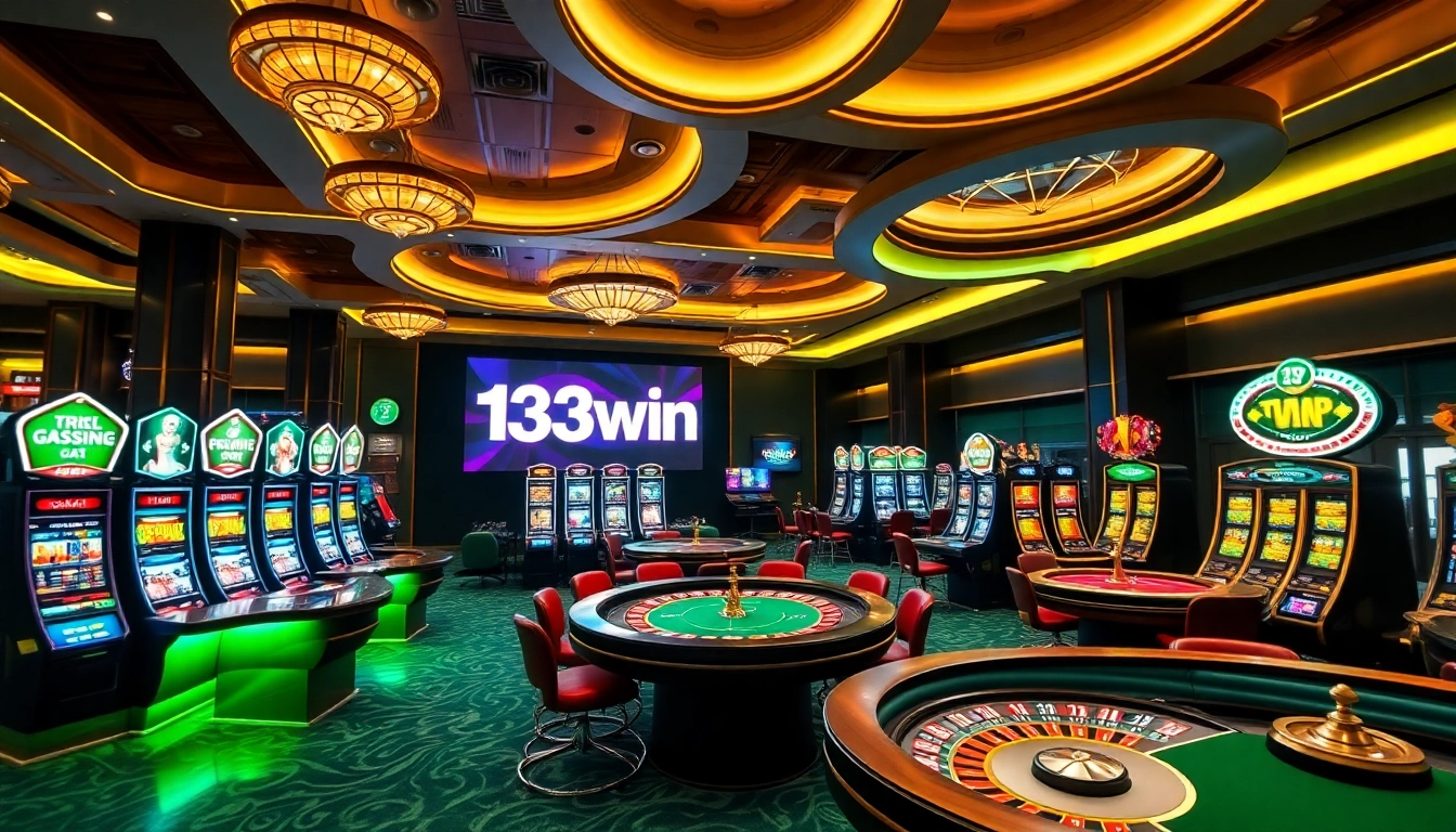 Experience thrilling gameplay at 13win with vibrant casino elements and luxury.