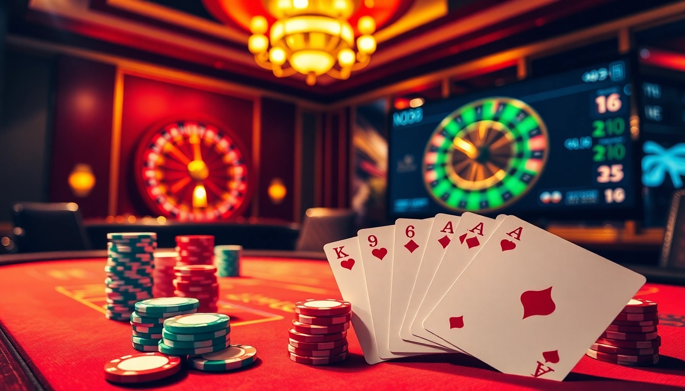 An exciting poker game scene with high stakes featuring https://new8838.net/ players engaged at a lavish casino table.