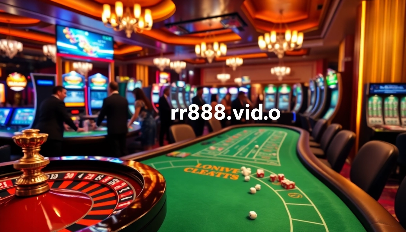 Experience high-stakes excitement at the casino with https://rr888.video/, featuring roulette wheels and poker tables.