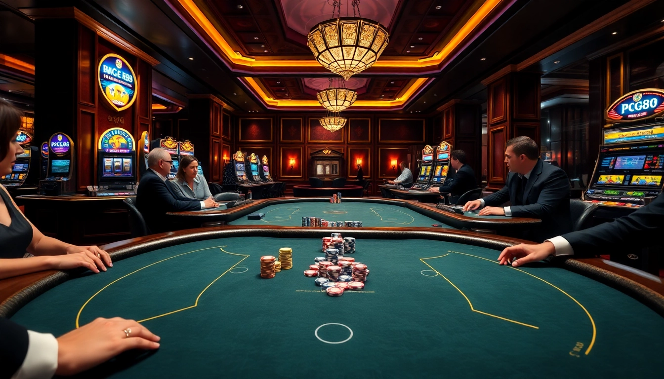 PG88 đăng nhập through engaging casino tables and vibrant gambling action