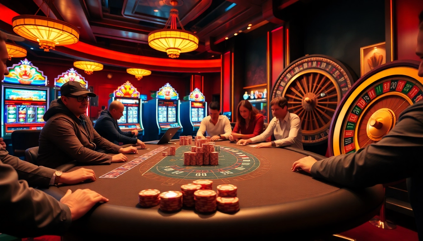 Players gamble and strategize at the high-stakes poker table, experiencing excitement with https://fc88.de.com/.