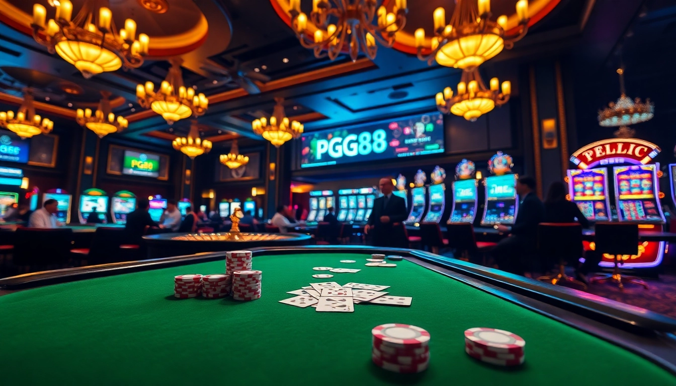 Join the excitement at PG88 casino with vibrant gaming tables and joyful players.
