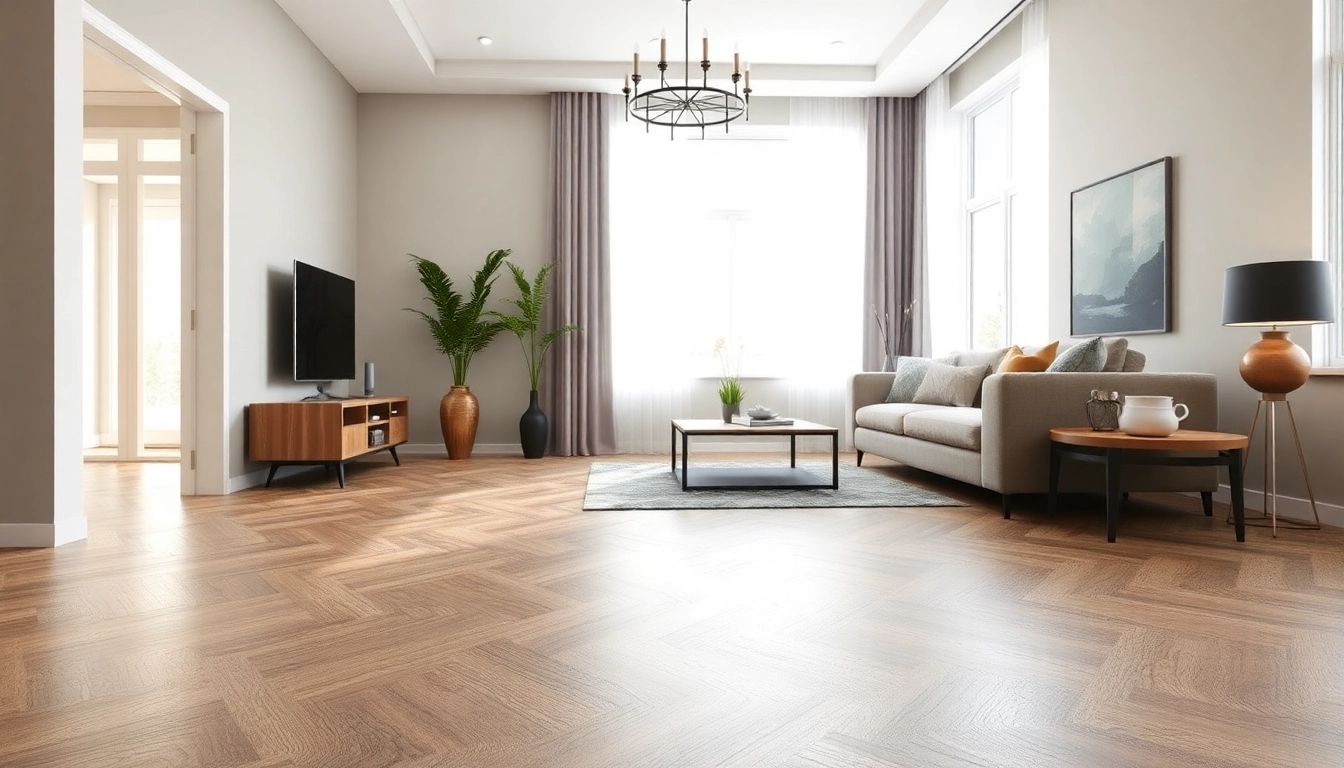 Reinforcing a stylish home with waterproof vinyl flooring showcasing elegant texture.