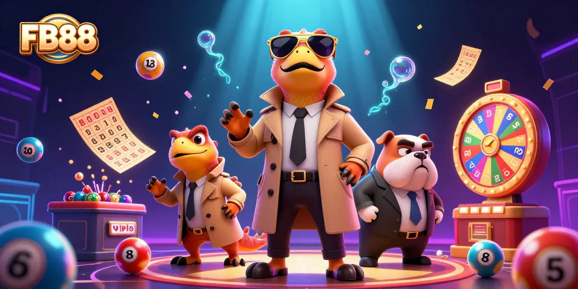 Experience FB88's vibrant gaming scene with raptors in disguise entering a VIP casino lounge.