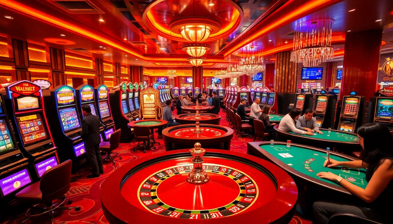 Experience the excitement of thabet casino with vibrant slot machines and intense poker games.