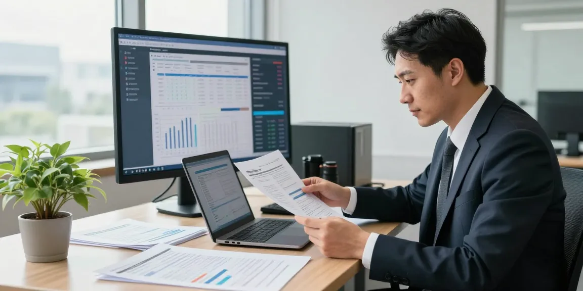 Forensic auditing at aafikotacirebon.org showcases a professional auditor analyzing financial documents in a modern workspace.