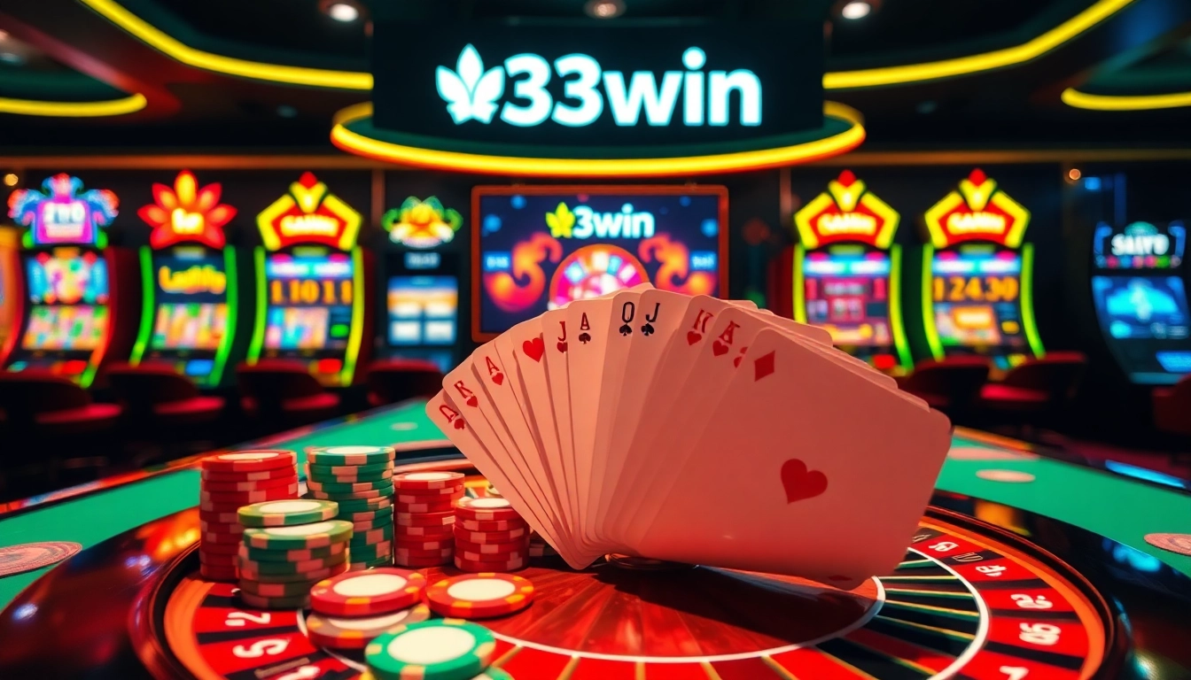 Experience luxury gaming at 33win with vibrant tables and thrilling chances to win big.