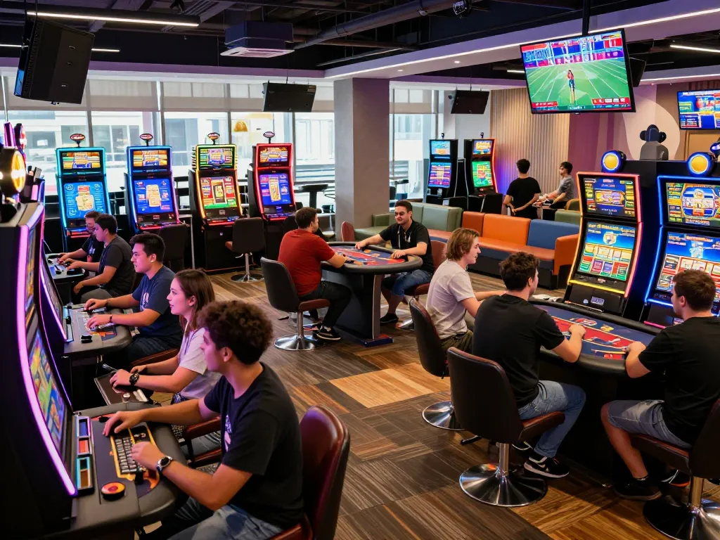 Thrilling experience at 娛樂城 with vibrant gaming action and joyous players