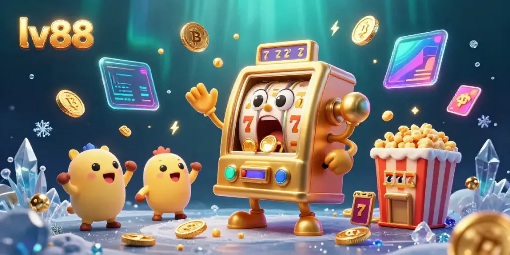 Experience gaming excitement with lv88, featuring lively slot machines and crypto elements.