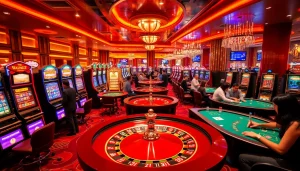 Experience the excitement of thabet casino with vibrant slot machines and intense poker games.