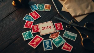 Discover unique royal mail stamps beautifully arranged with rich details.