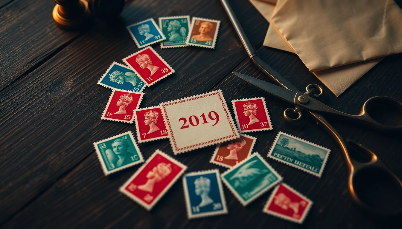 Discover unique royal mail stamps beautifully arranged with rich details.