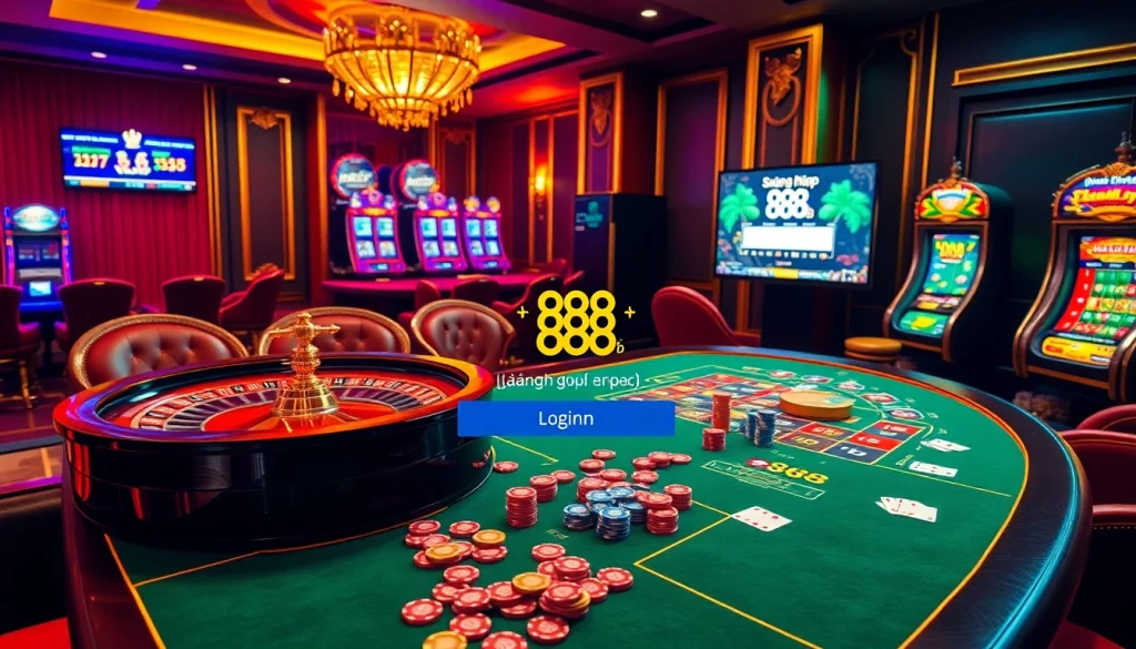 Experience seamless đăng nhập 888b with vivid casino visuals and dynamic gambling elements.