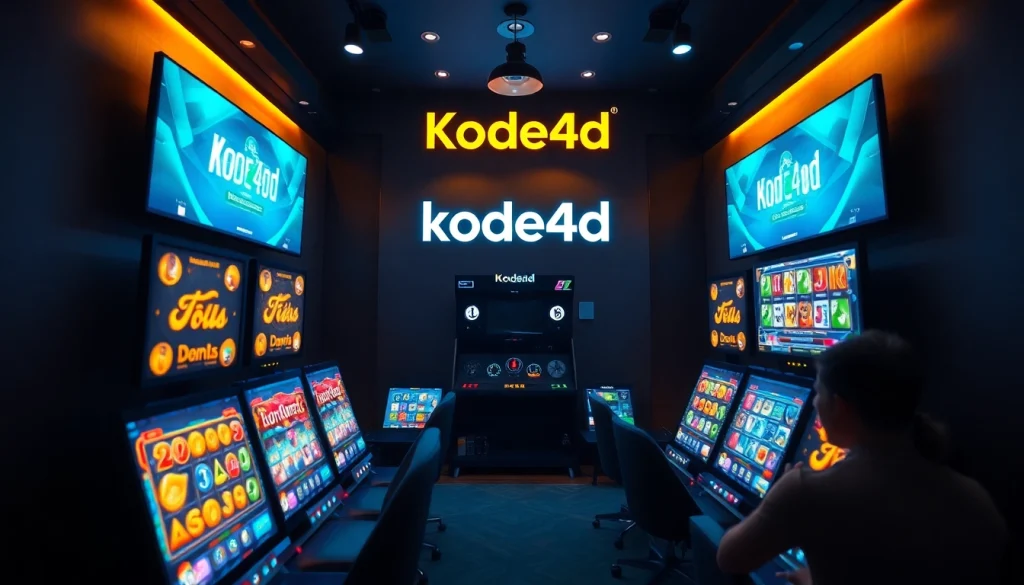 Kode4d link showcasing an immersive online gaming experience with vibrant games and a cozy atmosphere.