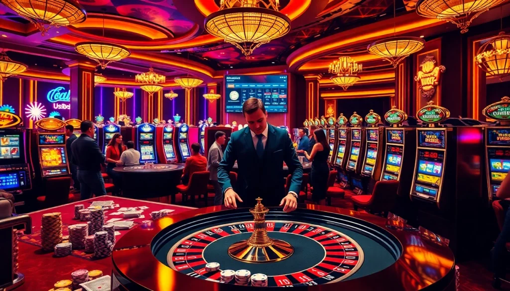 Experience high-stakes casino excitement with usbet at vibrant roulette and poker tables.