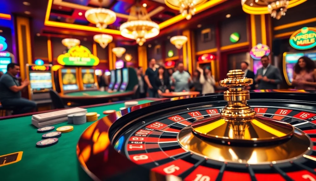 Experience thrilling moments at vn88 casino with vibrant gaming tables and lively atmosphere.