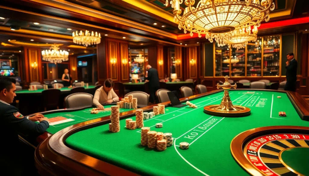 Experience the thrill of high-stakes gambling at https://jun88buzz.info/ with luxury poker games and vibrant casino elements.
