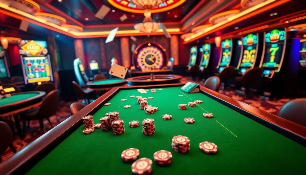 Experience the thrill of fb88 with vibrant casino tables and dynamic gaming action.