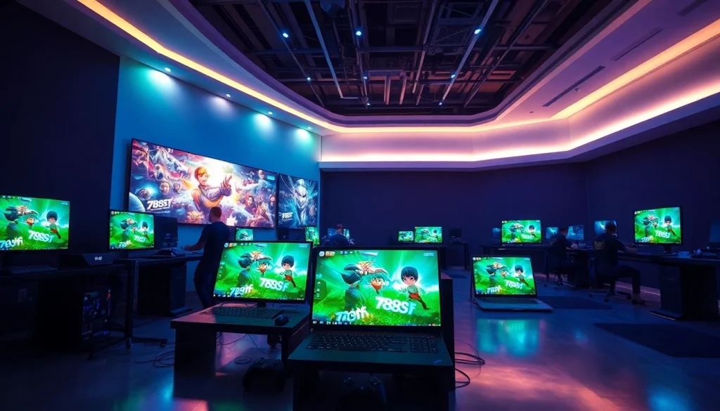 Dynamic online gaming environment featuring 789f platform with vibrant visuals.
