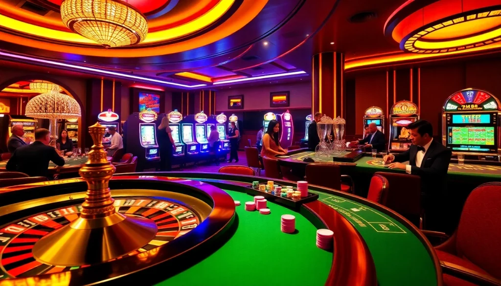 Experience thrilling gameplay at HM88 with exciting casino tables and vibrant slot machines.