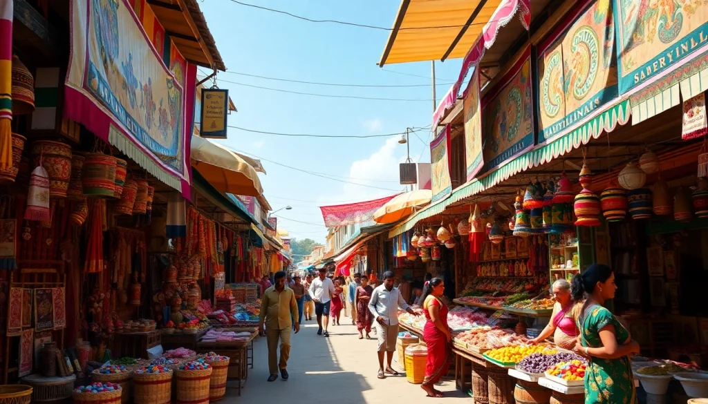 Experience the vibrant marketplace of Hela Lanka, featuring local artisans and colorful crafts.
