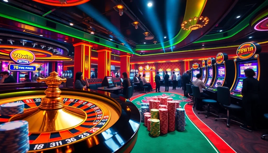 Experience the thrill of winning at 78win with vibrant casino games and lively betting action