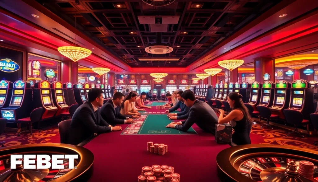 FEBET offers exhilarating casino experiences with dynamic poker action and vibrant slot machines.