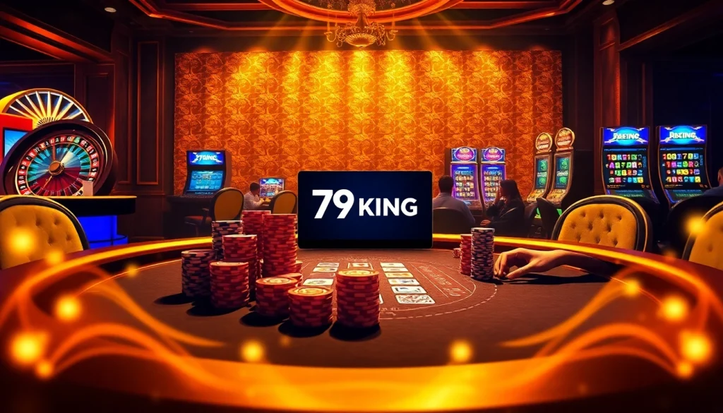 Players strategizing at the vibrant poker table with 79KING online gaming interface.