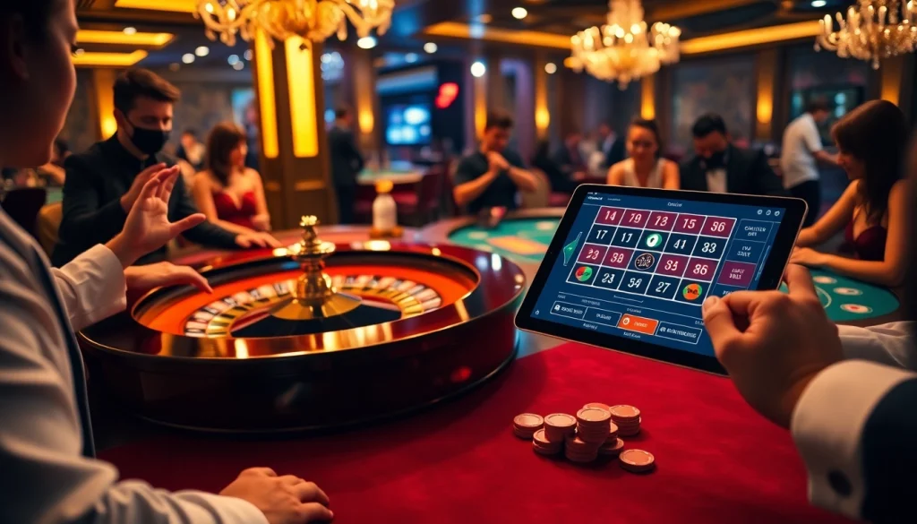 Exciting roulette game at a casino where players experience thrilling wins at ok gaming tables.