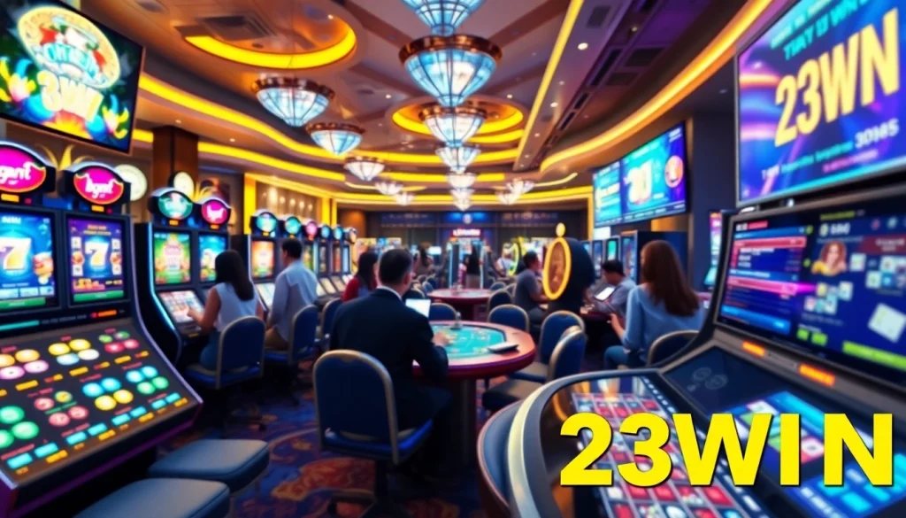 Engaging online casino scene showcasing the excitement of 23WIN gaming experience.