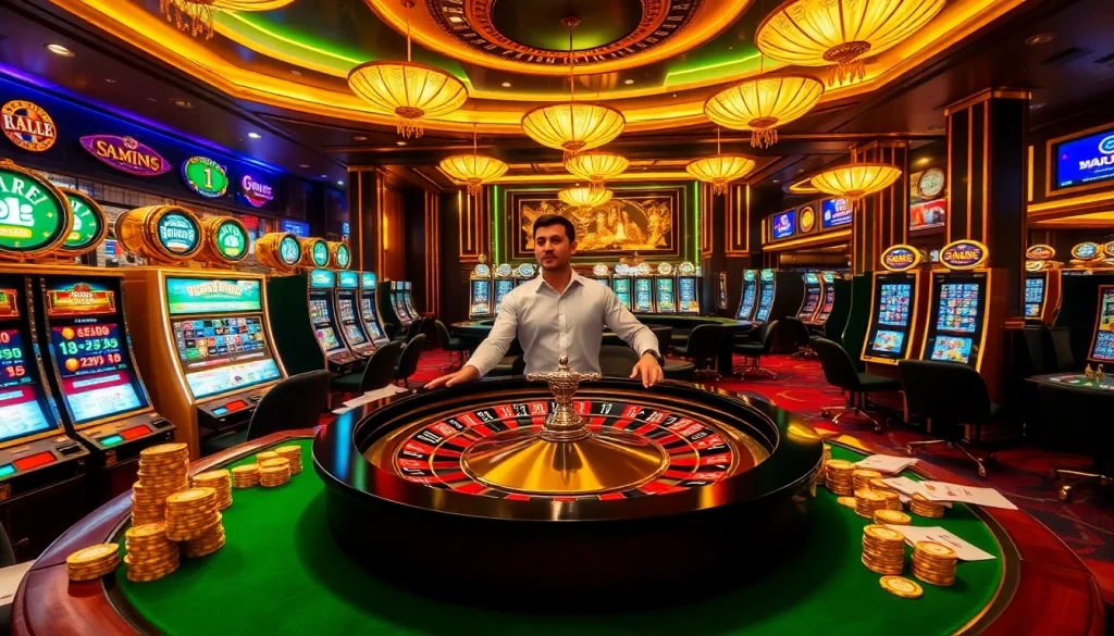 Experience the thrill of dom88.us.com with vibrant casino visuals and a professional gaming atmosphere.