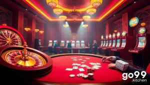 Experience the excitement of online gambling at go99.kitchen with vibrant casino visuals and engaging games.