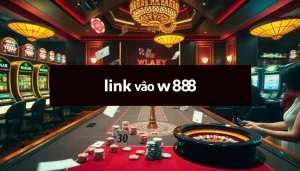 Action-packed scene showcasing players interacting with link vào ww88 on casino tables, emphasizing excitement and luxury.
