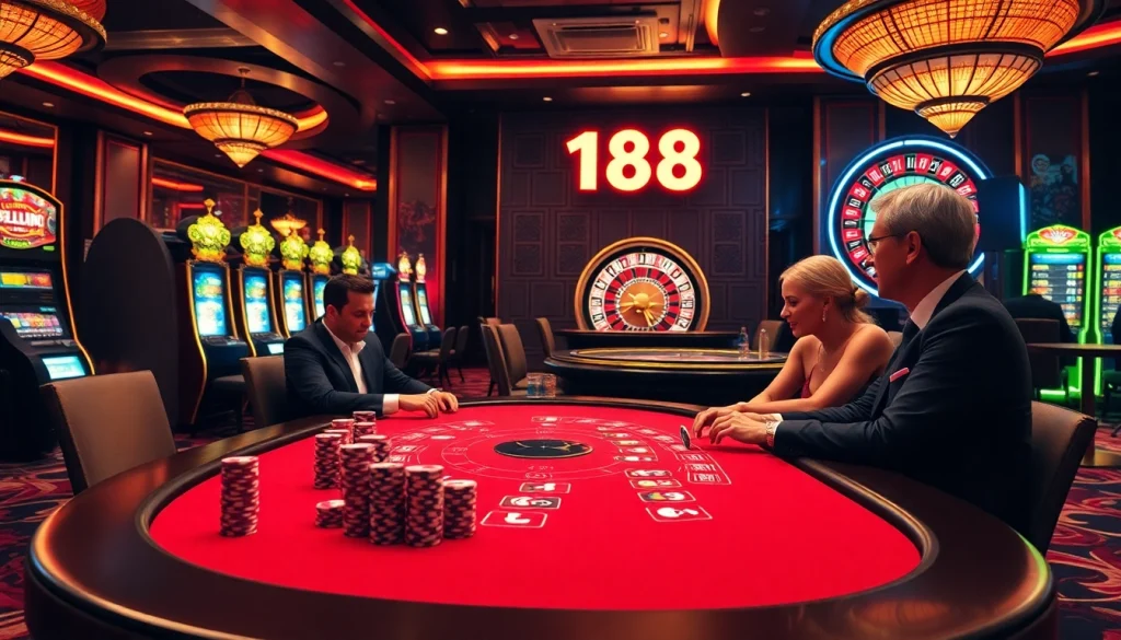 Experience the thrill of F168 casino action with players at a blackjack table.