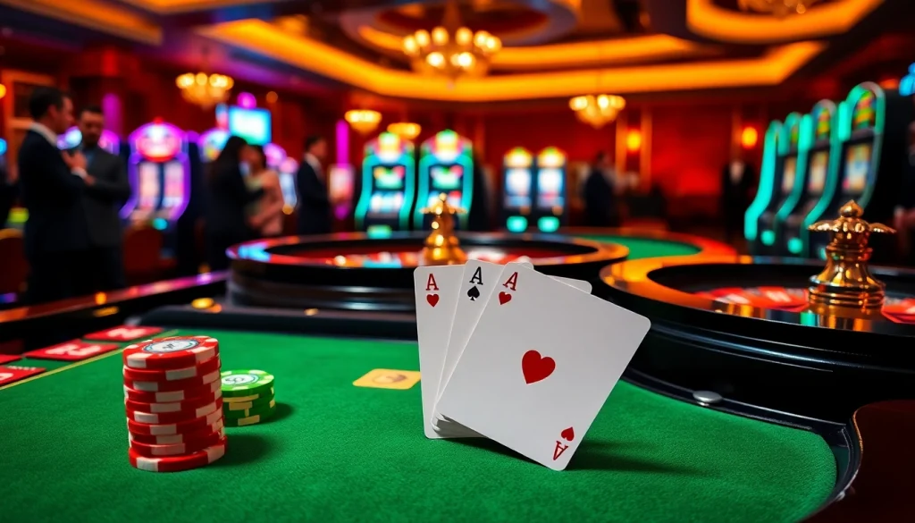 Players engaging in high-stakes gambling action at VT 88 casino, showcasing excitement and winning potential.