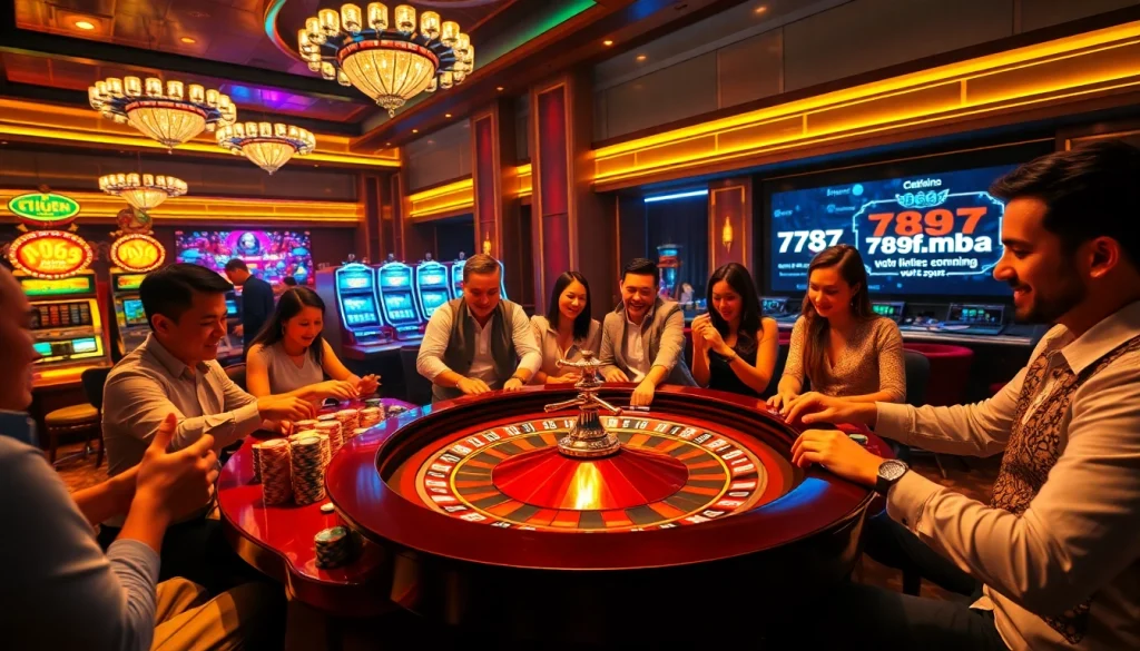Experience the thrill of casino gaming at 789f.mba with vibrant roulette tables and excitement.