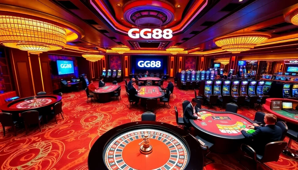 Experience the excitement of GG88 at our luxurious casino gaming tables.