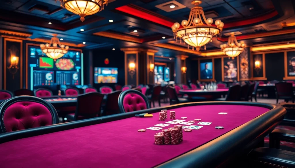 Experience high-stakes action at vip66's luxury casino with vibrant tables and elegance.