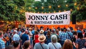 Celebrate Johnny Cash's legacy at johnnycashbirthday.com during a vibrant birthday bash filled with music and festivities.